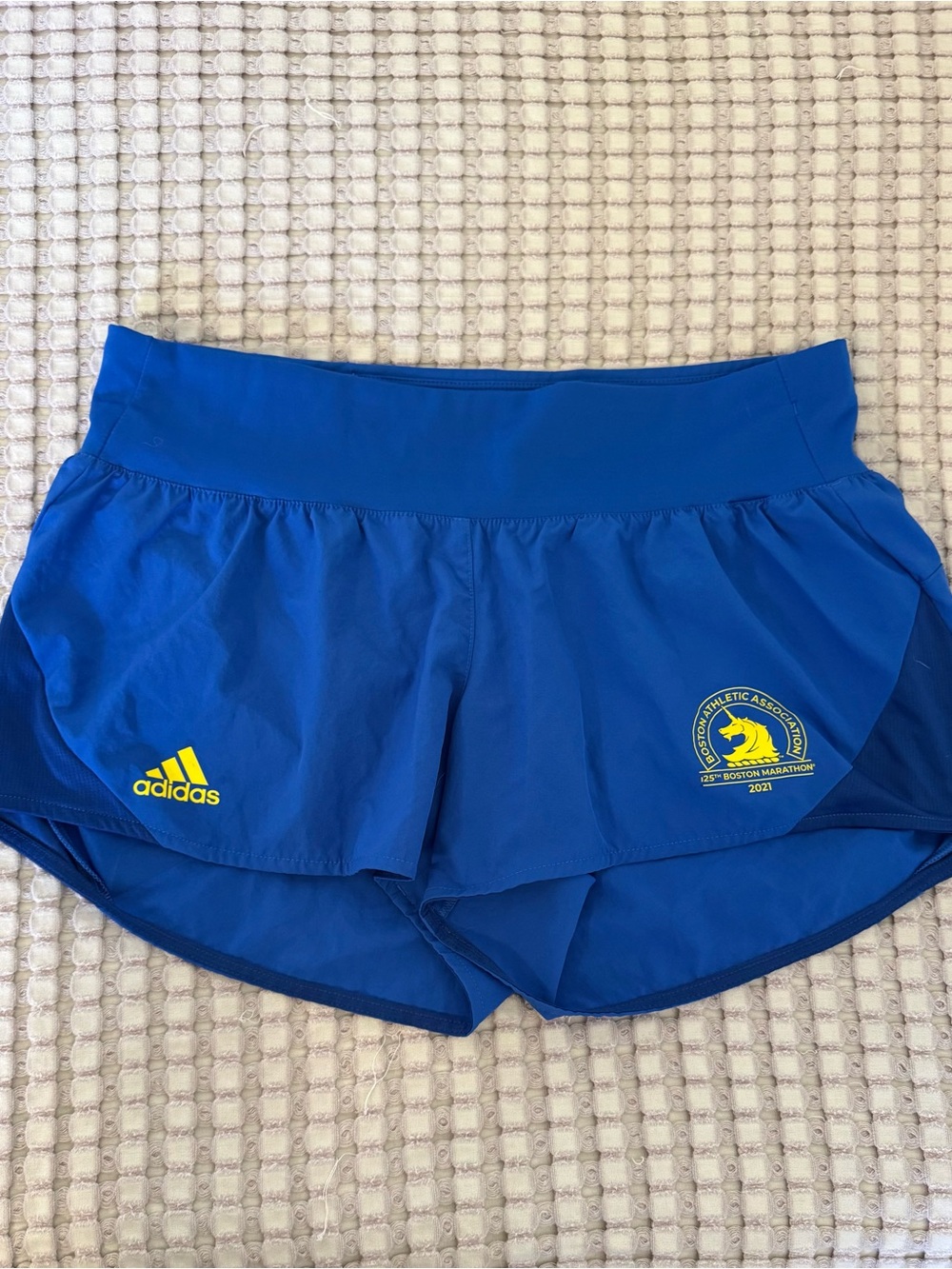 Adidas Women's Blue Boston Marathon Running Shorts